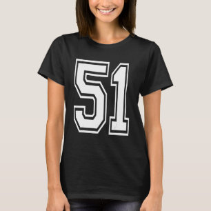 Funny 51 Birthday College Number 1 T-Shirt