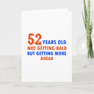 funny 52 years birthday card