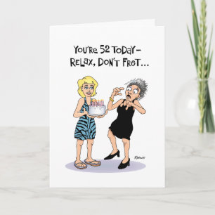 Funny 52nd Birthday Card