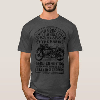 Funny 53 Years Old Biker Retro Style Classic Motor T-Shirt