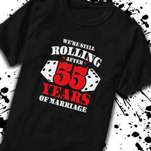 Funny 55th Anniversary Couples Married 55 Years T-Shirt