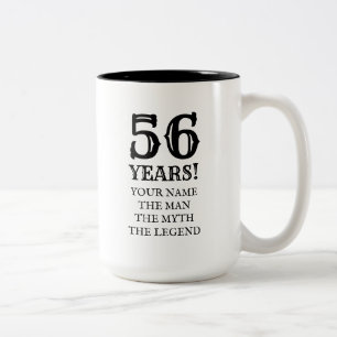 Funny 56th Birthday gift coffee mug for men