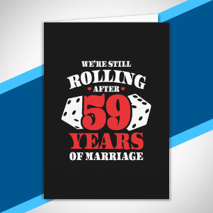 Funny 59th Anniversary Couples Married 59 Years Card