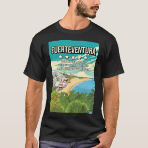 Funny 5 Star Fuerteventura Minimal Travel Poster  T-Shirt