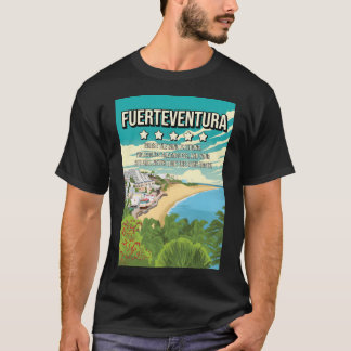 Funny 5 Star Fuerteventura Minimal Travel Poster T-Shirt