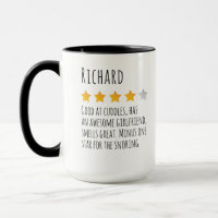 Funny 5 Star Review Custom Name for Boyfriend