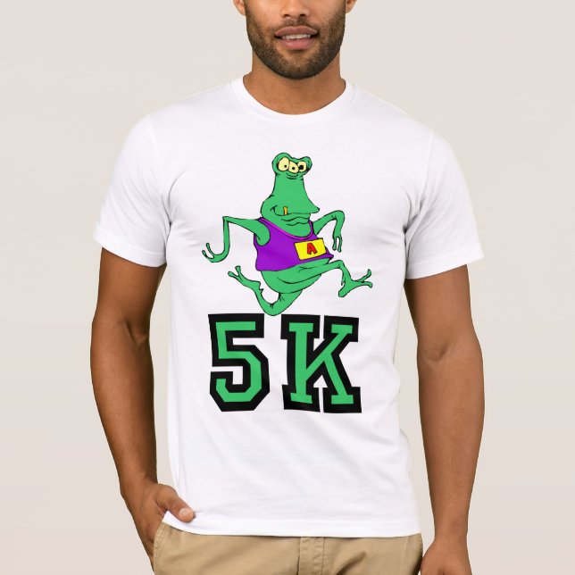 Funny 5K alien running T-Shirt (Front)
