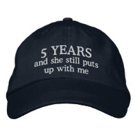 Funny 5th Anniversary Mens Hat Gift Cap