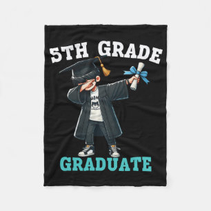 Funny 5th Grade Boys Graduation Grad Dabbing Cl Of Fleece Blanket