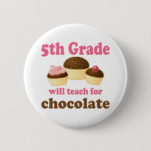 Funny 5th Grade Teacher Button