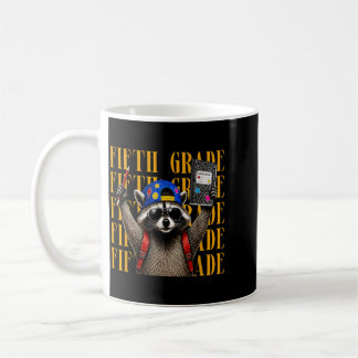Funny 5th Grade Teacher Fvibesl Racoon Back To Coffee Mug
