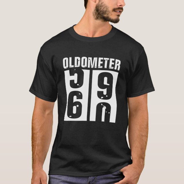 Funny 60Th Birthday 59 To Sixty Years Old Oldomete T-Shirt (Front)