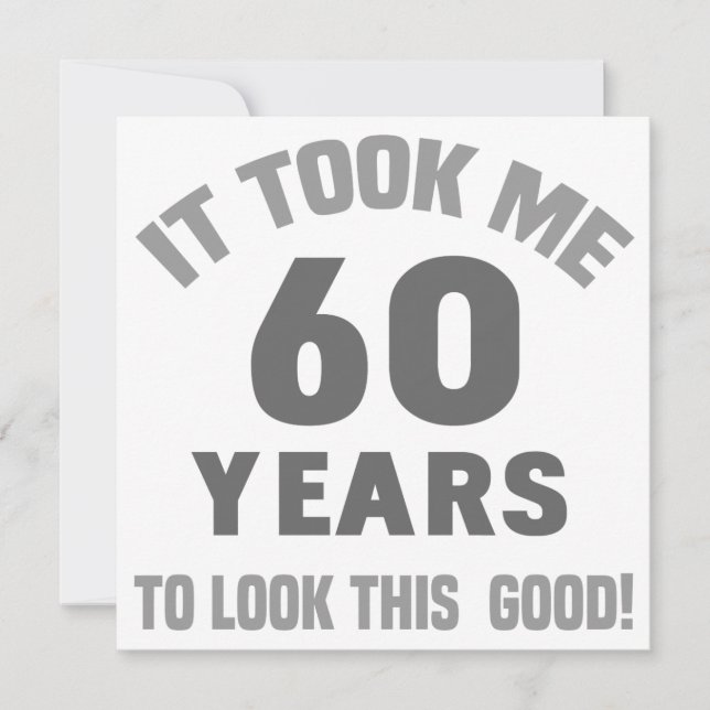 Funny 60th Birthday Card (Front)