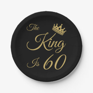 Funny 60th Birthday For Men Paper Plate