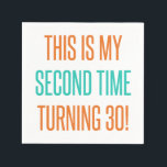 Funny 60th Birthday For Women Napkin<br><div class="desc">A cute birthday gift idea for women turning a milestone age.</div>