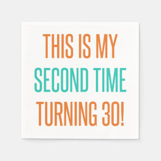 Funny 60th Birthday For Women Napkin