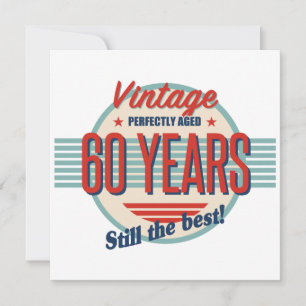 Funny 60th Birthday Old Fashioned Card