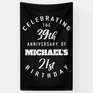 Funny 60th Birthday Personalised Banner
