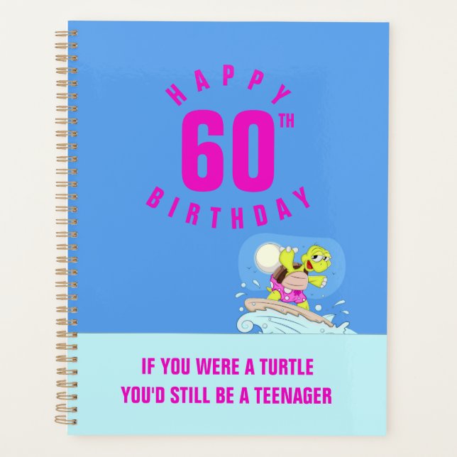 Funny 60th birthday quote  planner (Front)