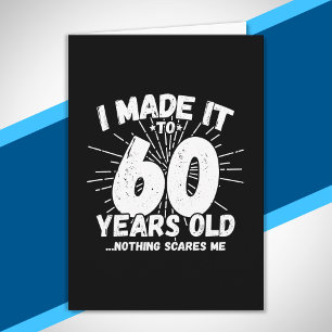 Funny 60th Birthday Quote Sarcastic 60 Year Old Card