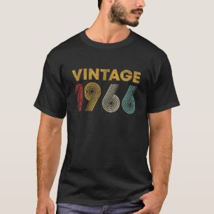 Funny 60th Born in 1966 Classic Design For Vintage T-Shirt