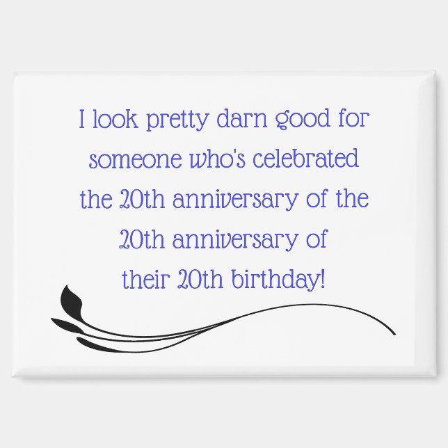 Funny 60th magnet (Front)