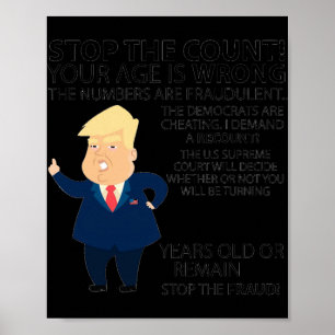 Funny 60th Year Birthday Present Happy Birth Year  Poster
