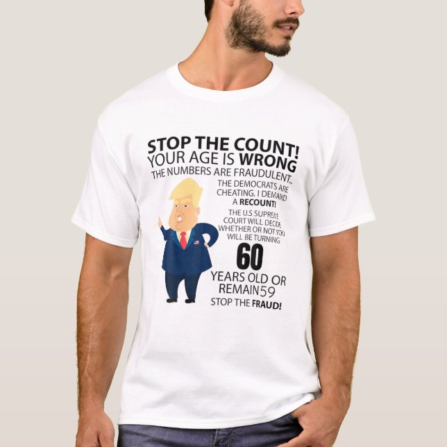 Funny 60Th Year Birthday Present Happy Birth Year T-Shirt (Front)