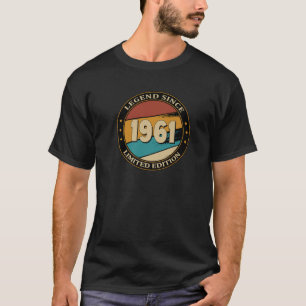 Funny 61St Legend Since 1961 Retro Vintage 61 Year T-Shirt