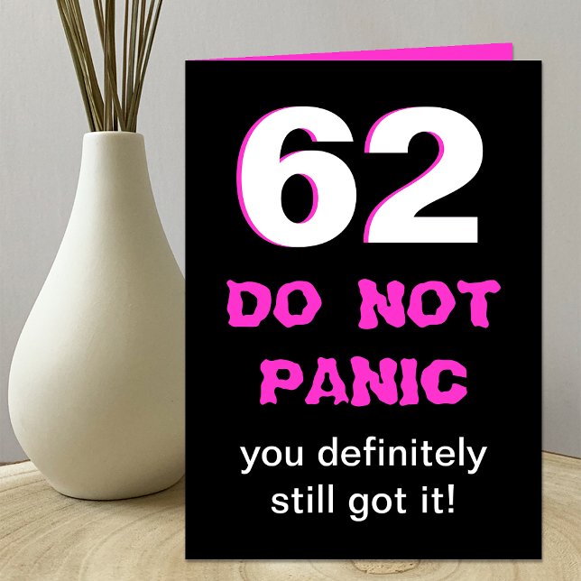 Funny 62nd Birthday Card for Women (Creator Uploaded)