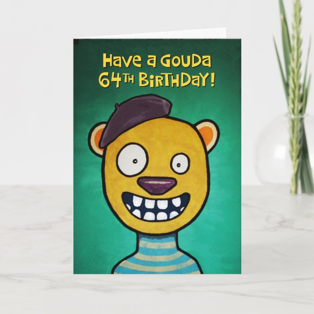 Funny 64th Birthday Card (Front)