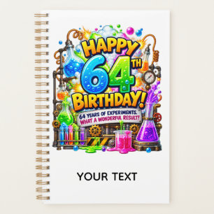 Funny 64th Birthday Science Experiment Card Planner