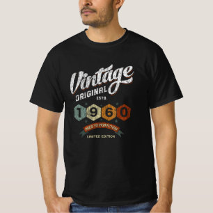 Funny 65 Year Old 1960 Vintage 65th Birthday Gift T-Shirt