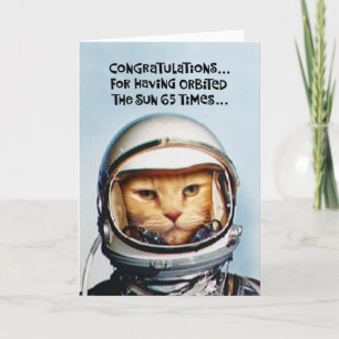 Funny 65th Birthday Card