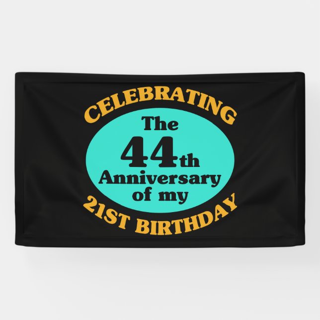 Funny 65th Birthday Gag Gift Banner (Horizontal)