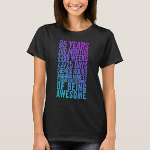 Funny 65th Birthday Shirt Old Metre Funny 65 Year 