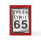 Funny 65th Birthday Speed Limit Card