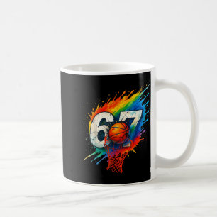 Funny 67 Basketball Six Seven 6 7 Meme 67  Coffee Mug