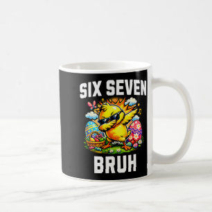 Funny 67 bruh easter dabbing chick meme six seven  coffee mug
