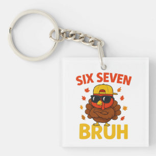 Funny 67 Bruh Turkey for Mens Boys Teens Kids, unn Key Ring