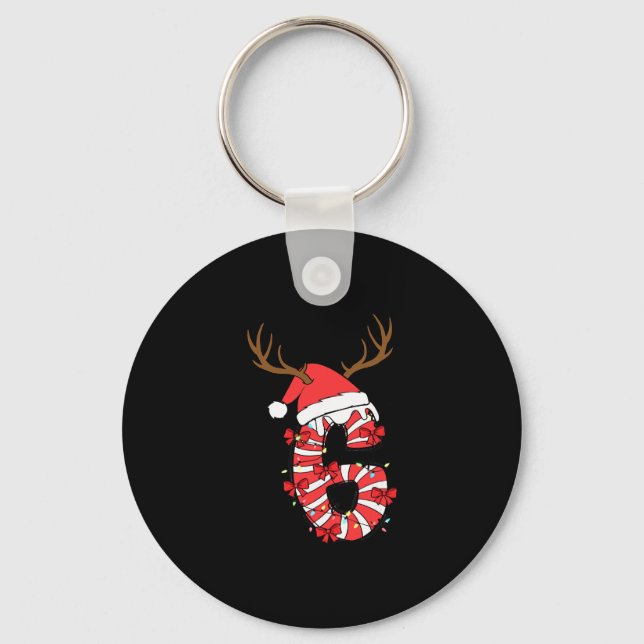 Funny 67 Christmas 6 7 Six Seven Meme 6 7 Matching Key Ring (Front)
