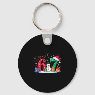 Funny 67 Christmas 6 7 Six Seven Meme 6 7 Matching Key Ring