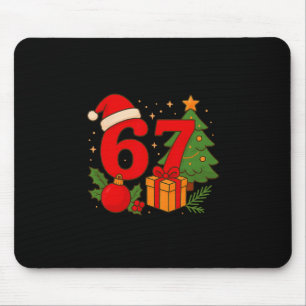 Funny 67 Christmas 6 7 Six Seven Meme 6 7 Matching Mouse Pad