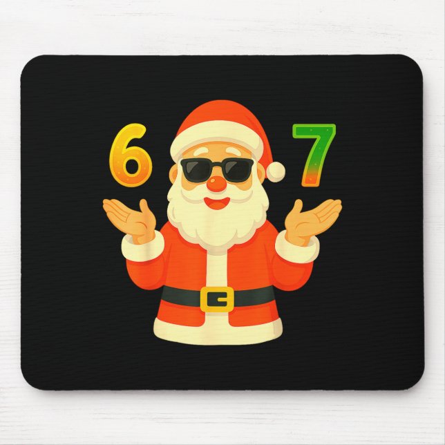 Funny 67 Christmas Design For Jolly Meme Fans  Mouse Pad (Front)