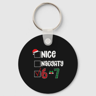 Funny 67 Christmas Meme Six Seven Xmas 6-7 Boys Ki Key Ring