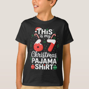 Funny 67 Christmas Pajamas Shirt Six Seven Meme Br