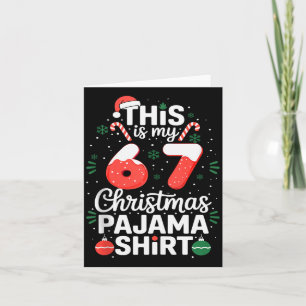 Funny 67 Christmas Pajamas Shirt Six Seven Meme Br Card