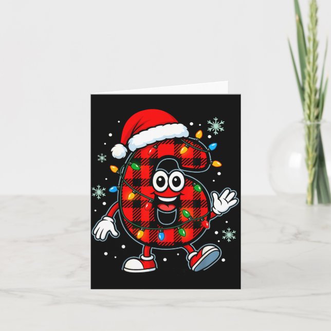 Funny 67 Christmas Pajamas Shirt Six Seven Meme Br Card (Front)