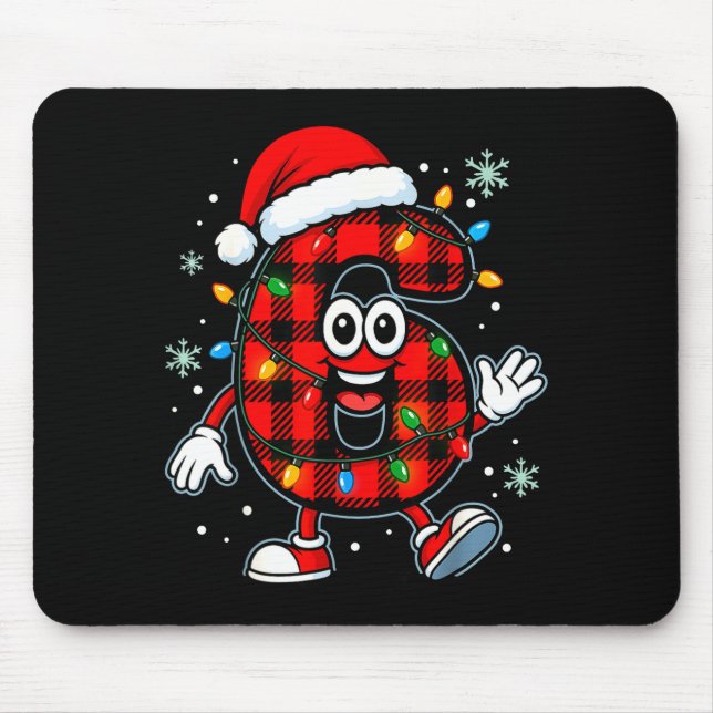 Funny 67 Christmas Pajamas Shirt Six Seven Meme Br Mouse Pad (Front)