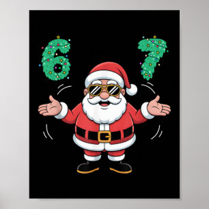 Funny 67 Christmas Shirt Middle School 6 7 Funny 6 Poster